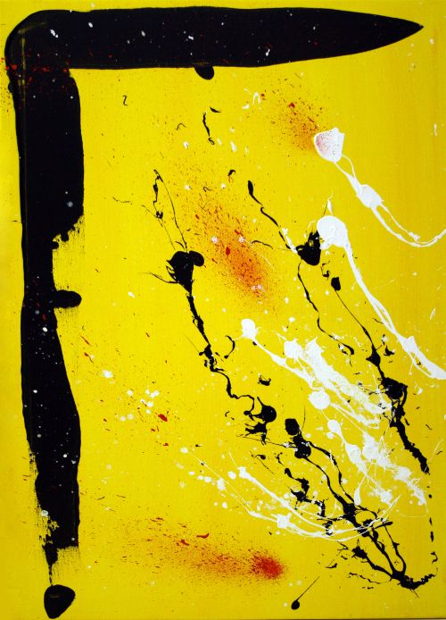 Yellow Medusa (2010-Acrylique sur toile-70x50 cm-250€)