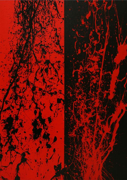 Red Negatif (Acrylique sur toile-70x50cm-250€)