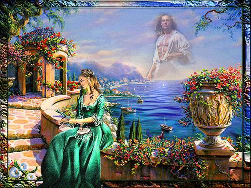 tableau femme avec jesus en relief.jpg
