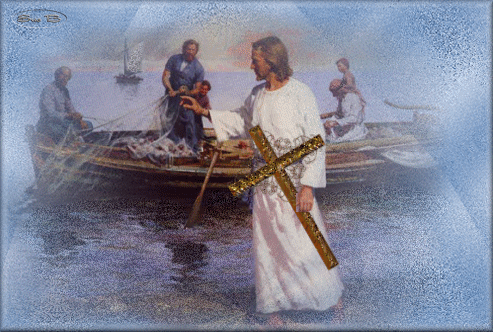 jesus les disciples au bord du lac anime.gif