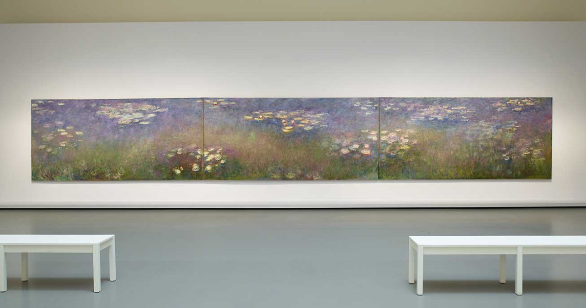 format paysage Monet triptyque