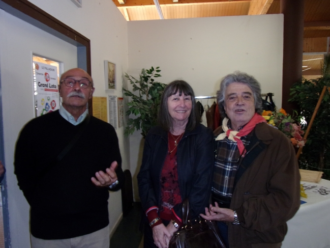 Antoine Barbati, toujours fidèle au poste, avec le couple Tonkinois (Nathalie et Gérard)