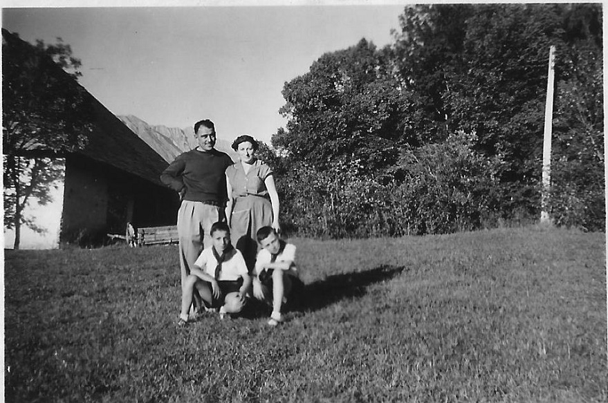 La famille Trouchet-Leydier en 1953