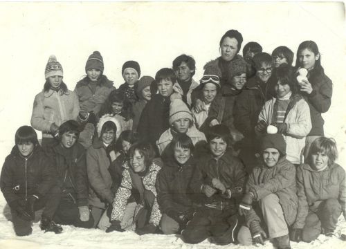 Ecole Marcel Pagnol en 1975 classe de neige