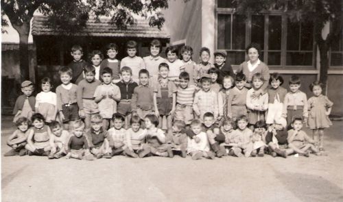 Ecole de La Peyrade maternelle en 1956-1957