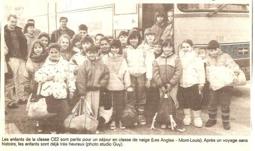 Ecole Les Lavandins classe de neige 1989