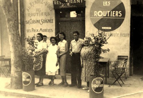 Restaurant routier Mathieu en 1944