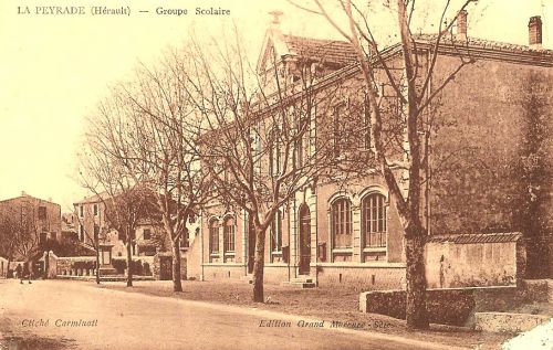 Le groupe scolaire de La Peyrade en 1920