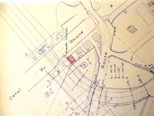 Plan du nouveau pont de La Peyrade