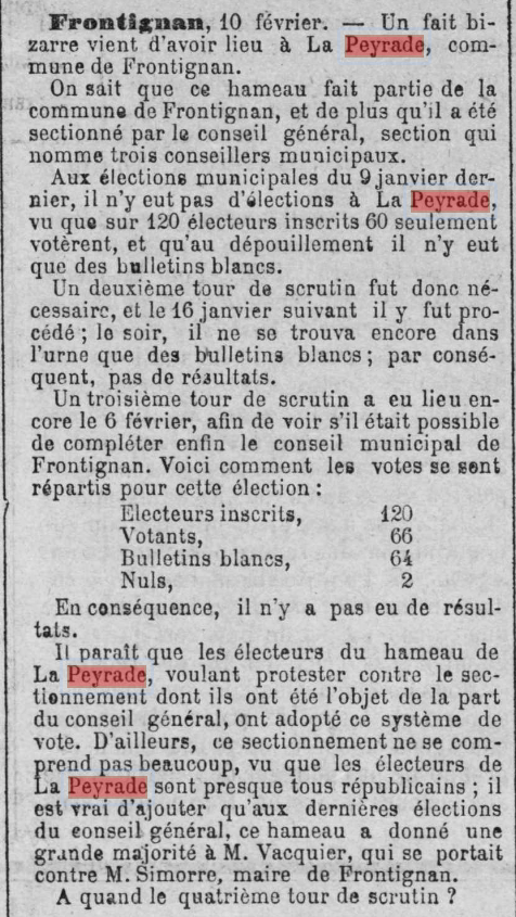 1881 Vie La Peyradoise