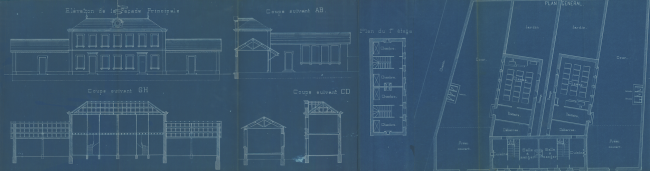 1897 Plan du futur groupe scolaire