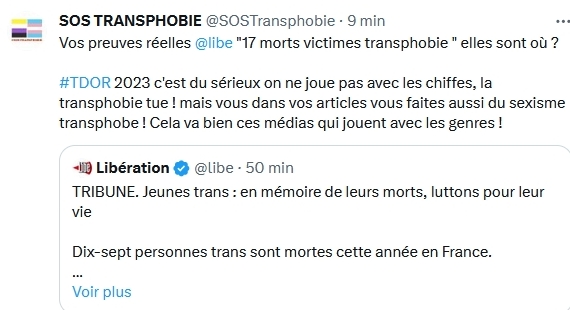 Fausse information Tdor morts France de Libération