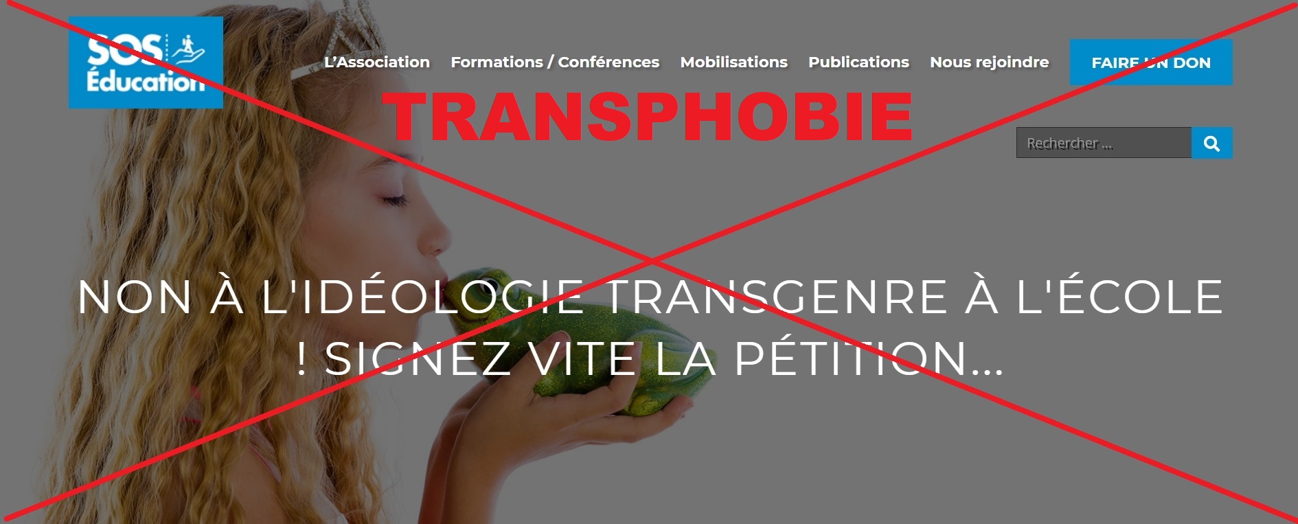Transphobie ! pétition transphobe