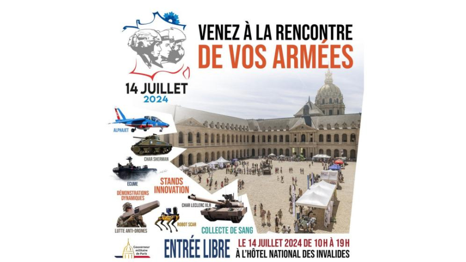 Affiche Venez à la rencontre de vos armées - 14 juillet 2024