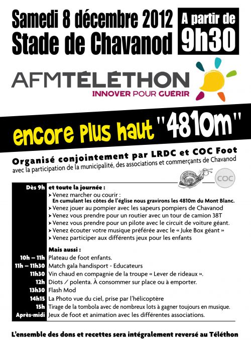 Téléthon Chavanod 2012