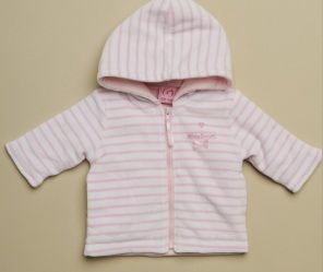 veste rose à capuche en velours