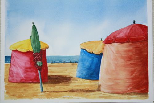 Les tentes de plage