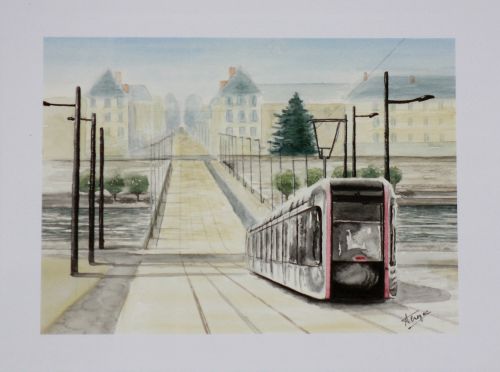 Le tram (encore !) pl. Choiseul
