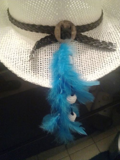 Queue de Chapeau Plumes & Perles