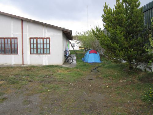 camping a la frontière vers Punta Arenas