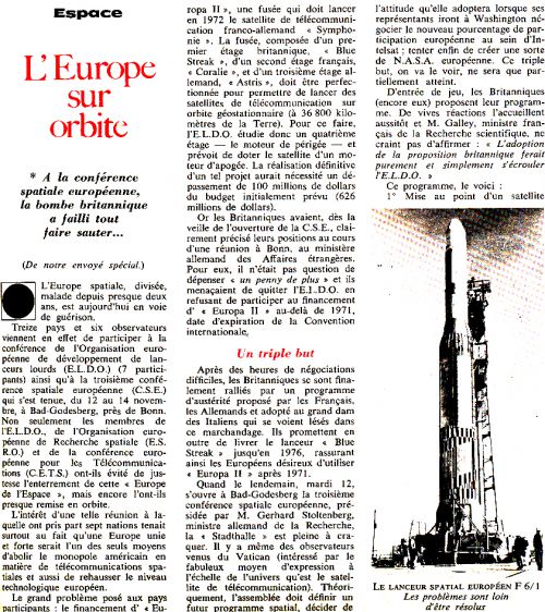 article du Nouvel Observateur du 25 novembre au 1er décembre 1968 de Jérôme Pietrasik