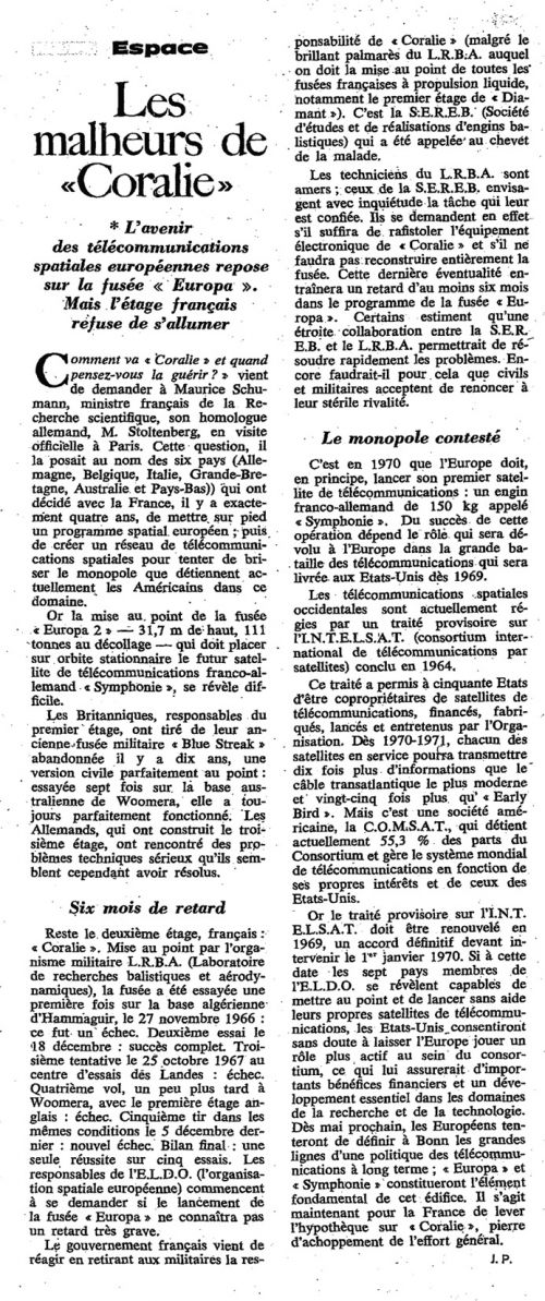 article du Nouvel observateur du 6 Mars 1968 de Jérôme Pietrasik