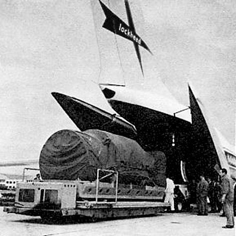 livraison de l'étage Coralie  en Australie en octobre 1966 pour le tir prévu F-5