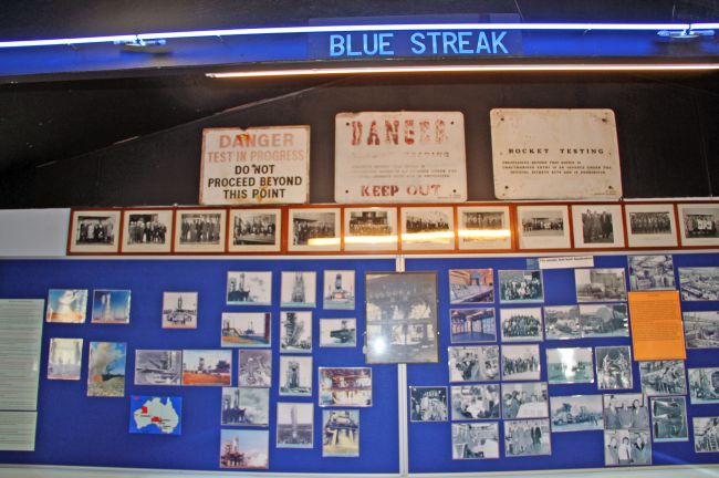 la salle consacrée au Blue Streak