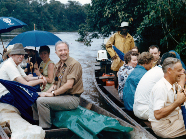 les délégués du CECLES ELDO en 1971 en visite à Kourou Guyane