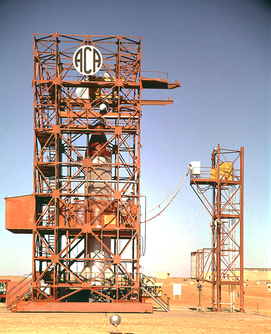 tour de la base Béatrice à Hammaguir pour le lancement de CORA