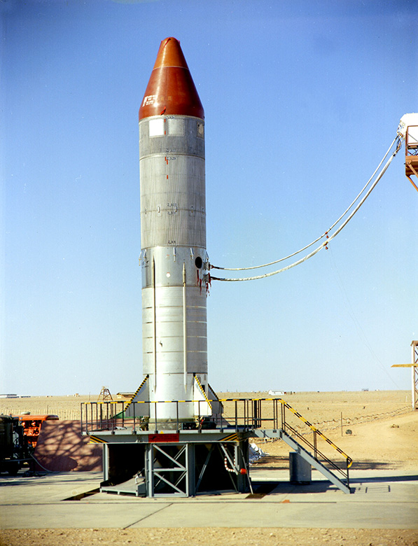 Cora G2 en attente de lancement Hammaguir 1966