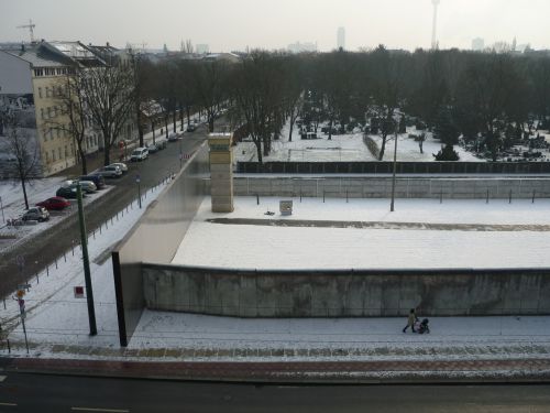 Berlin, Ancien mirador et reste du Mur