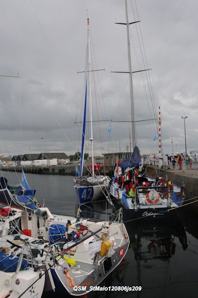 St Malo, le port (les Classe-40 du QSM