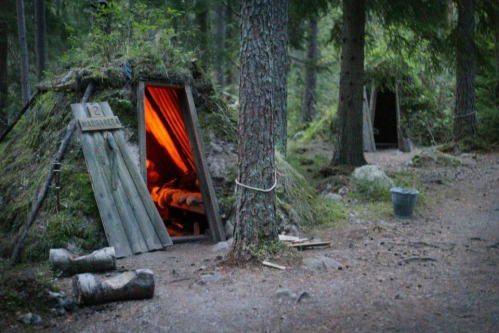 Kolarbyn is a hotel in Sweden that consists of 12 huts lit.jpg