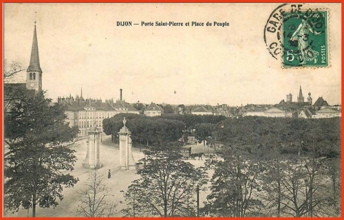 Dijon - Porte Saint-Pierre - Place du Peuple (maintenant Place Wilson).jpg
