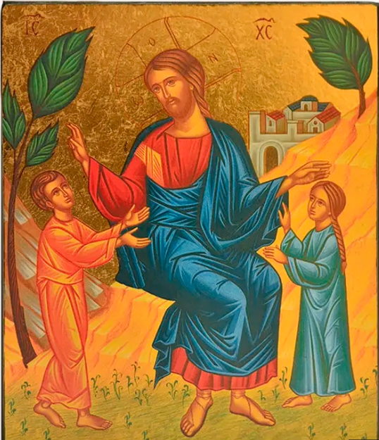 Le Christ avec les enfants