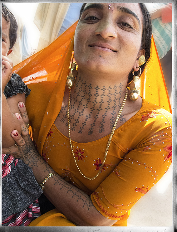 Blog 30x40 cms Tattoo Tribal TT 03  Charan lady Dwarka.jpg
