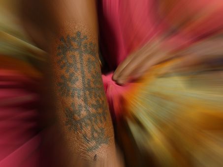 Tribale tatouée Jeypore-Orissa