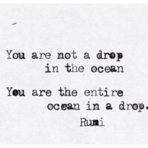 You are the ocean