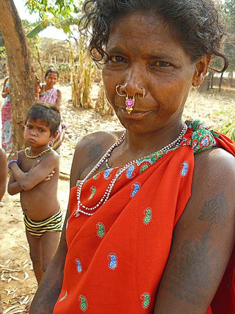 Femme tribale de l'Orissa - Environs de Jeypore