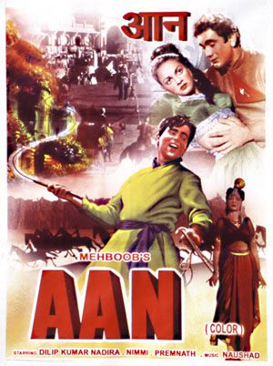 Aan / Bollywood de 1952 avec Dilip Kumar (réimpression)