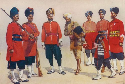 Rajput Regiments (13th, 7th D.C.O., 16th, 8th, 11th, 2nd Q.O. Rajputs)