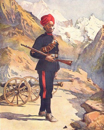 The 31st Mountain Battery Mahratta wars Mountain guns Gunner Punjabi Musalman 1911