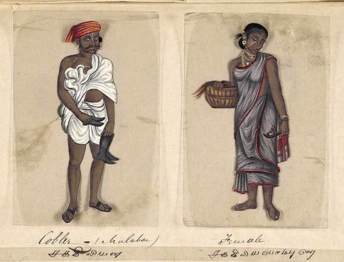 Cordonnier du Malabar et sa femme  //  Malabar cobler and wife