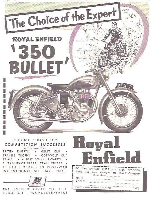 350 cc Bullet de 1954