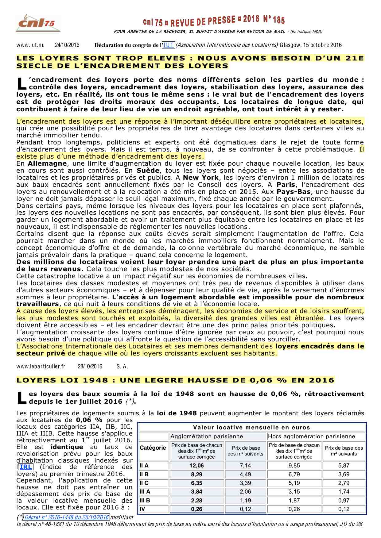2016- n°185 - ENCADREMENT LOYERS _ DECLARATION CONGRES IUT - LOYERS LOI 1948.jpg