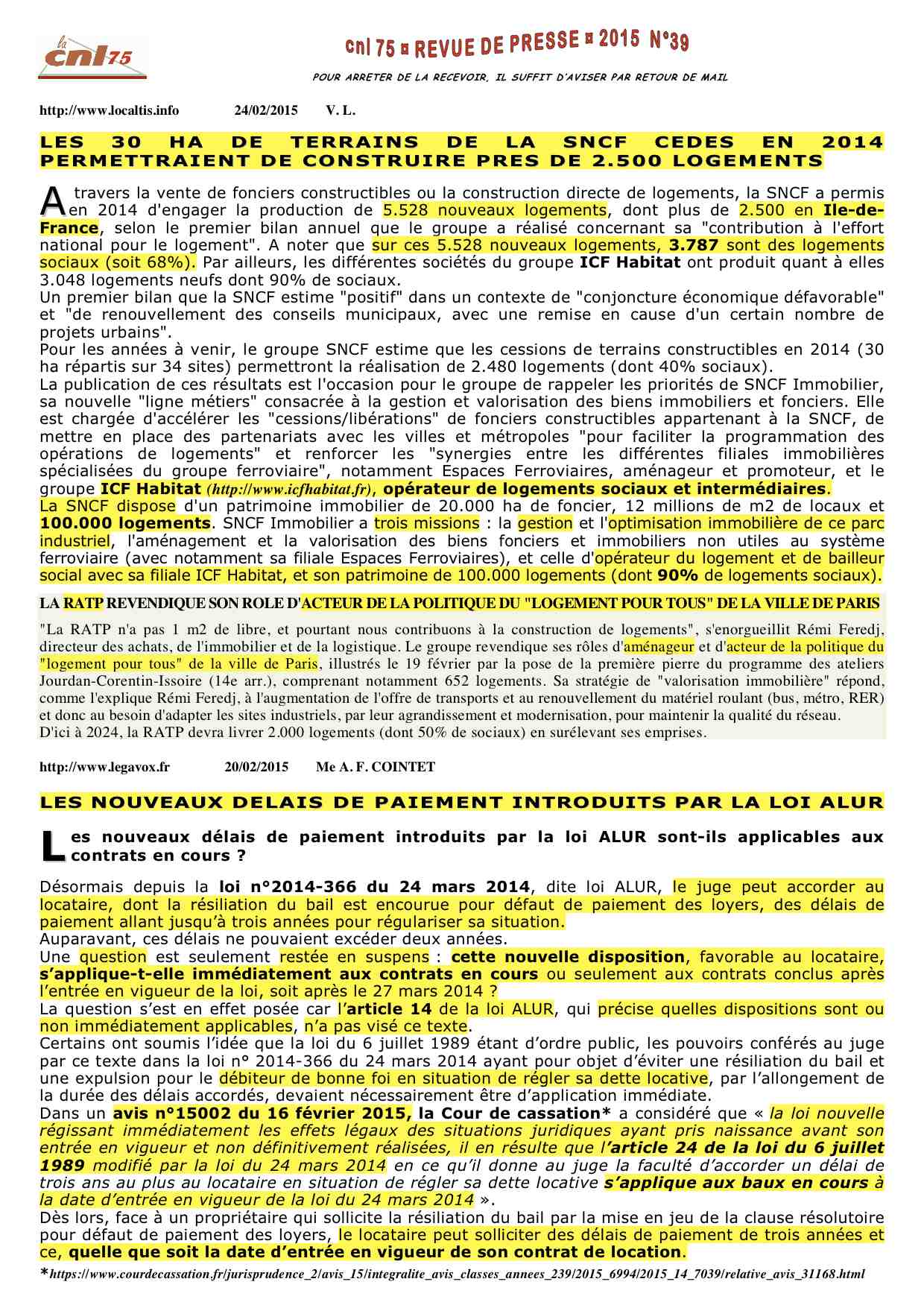 2015 n°39 - SNCF IMMOBILIER _ ICF HABITAT - LOI ALUR _ CASSATION.jpg