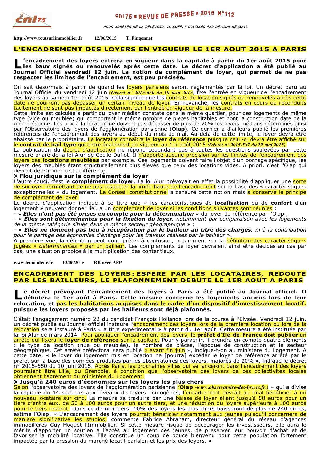 112 - PUBLICATION DECRET ENCADREMENT LOYERS A PARIS.jpg