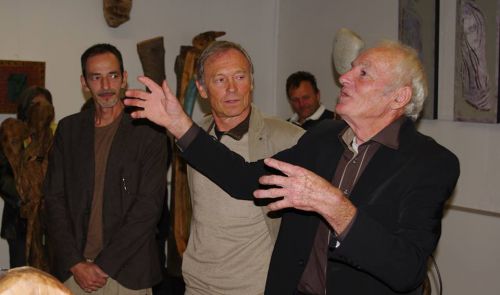 José Forano, Alain Mila et Jean Pierre Vigneau à l'inauguration de Pays'Art