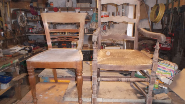 restauration de chaises et fauteuils anciens